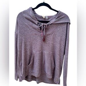 Roxy Striped Hooded Top